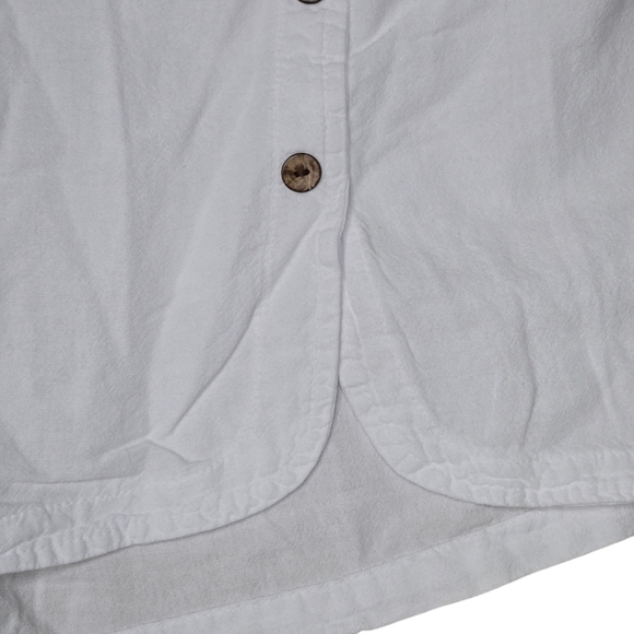 BLANCO Women's White Cotton Button-Detail Beach Swim Cover Up Shorts Size XXL - Picture 3 of 6